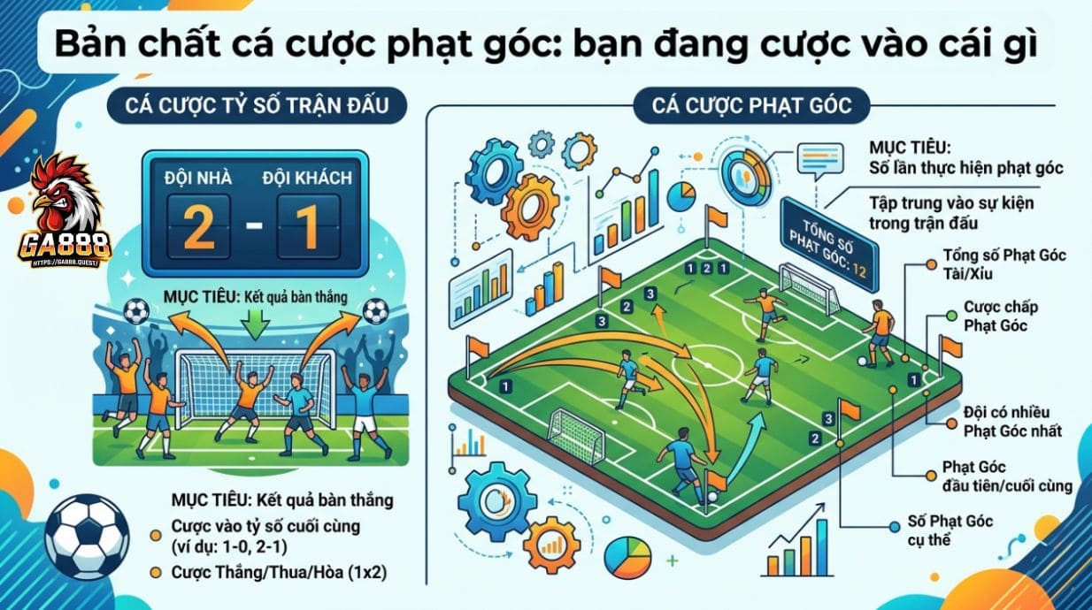 Bản chất kèo phạt góc: bạn đang cược vào điều gì