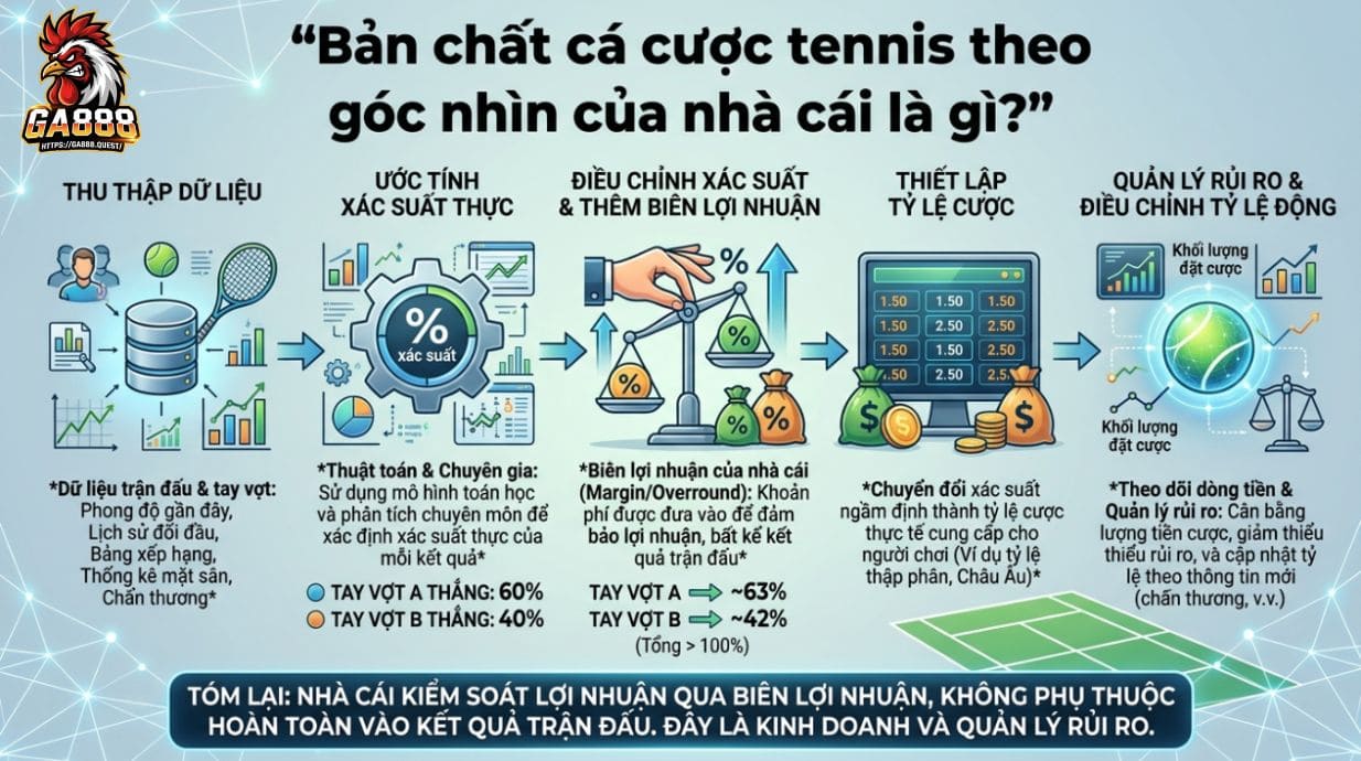 Cá cược tennis thực chất là gì trong góc nhìn nhà cái