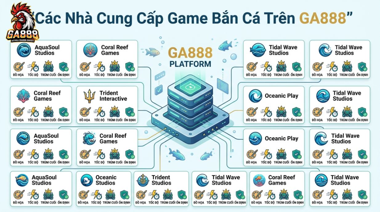 Các Nhà Cung Cấp Game Bắn Cá Trên GA888