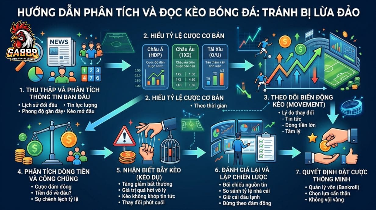 Cách đọc kèo bóng đá để không bị “dắt mũi”