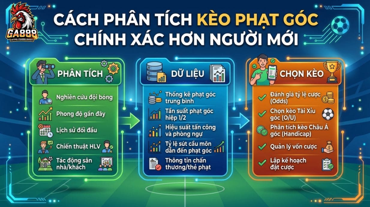 Cách soi kèo phạt góc chuẩn hơn người mới