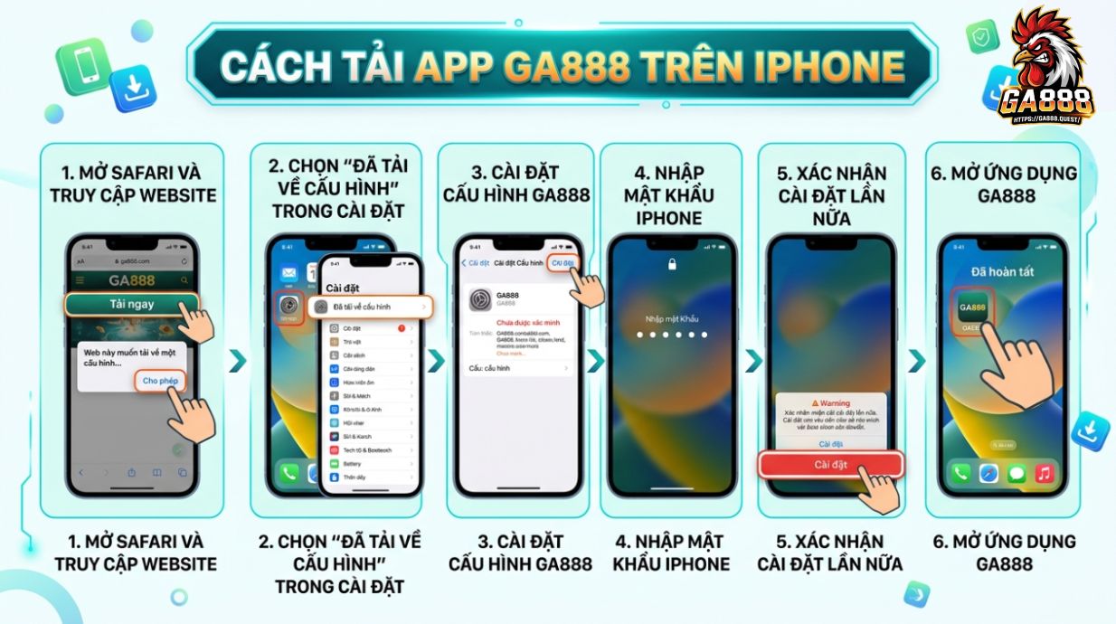 Cách Tải App GA888 Trên iPhone