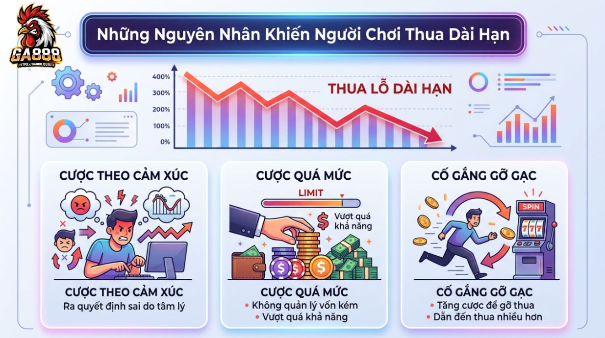 Những Nguyên Nhân Khiến Người Chơi Thua Dài Hạn