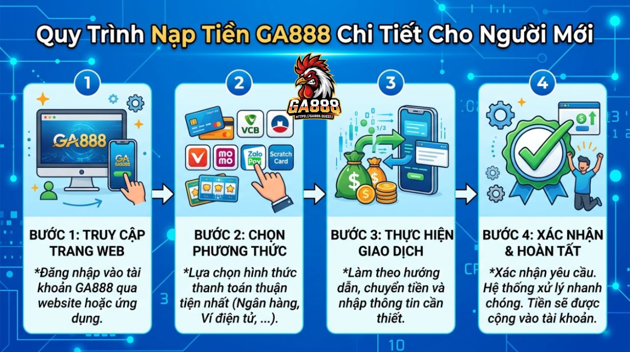 Quy Trình Nạp Tiền GA888 Chi Tiết Cho Người Mới