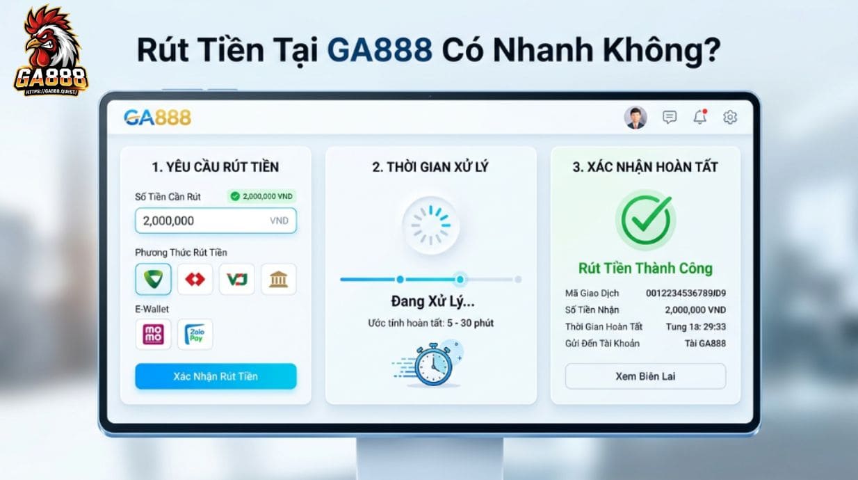 Rút Tiền Tại GA888 Có Nhanh Không?