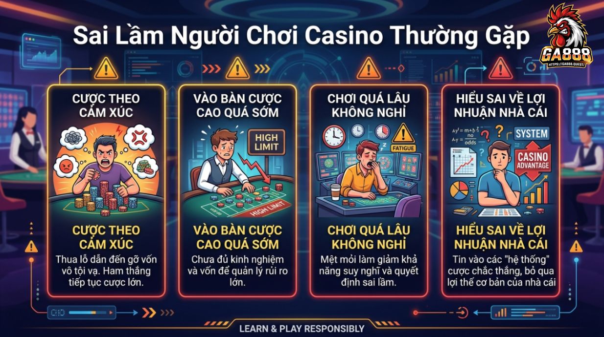 Sai Lầm Người Chơi Casino Thường Gặp