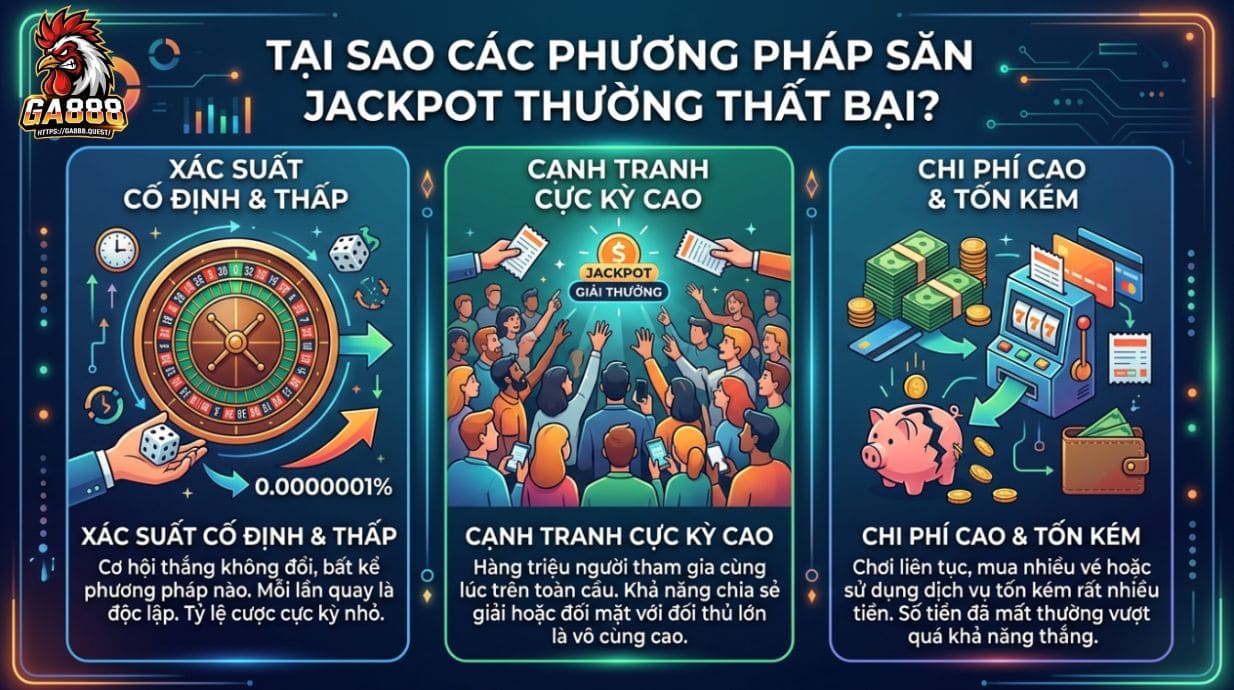 Vì sao các cách săn jackpot thường thất bại?
