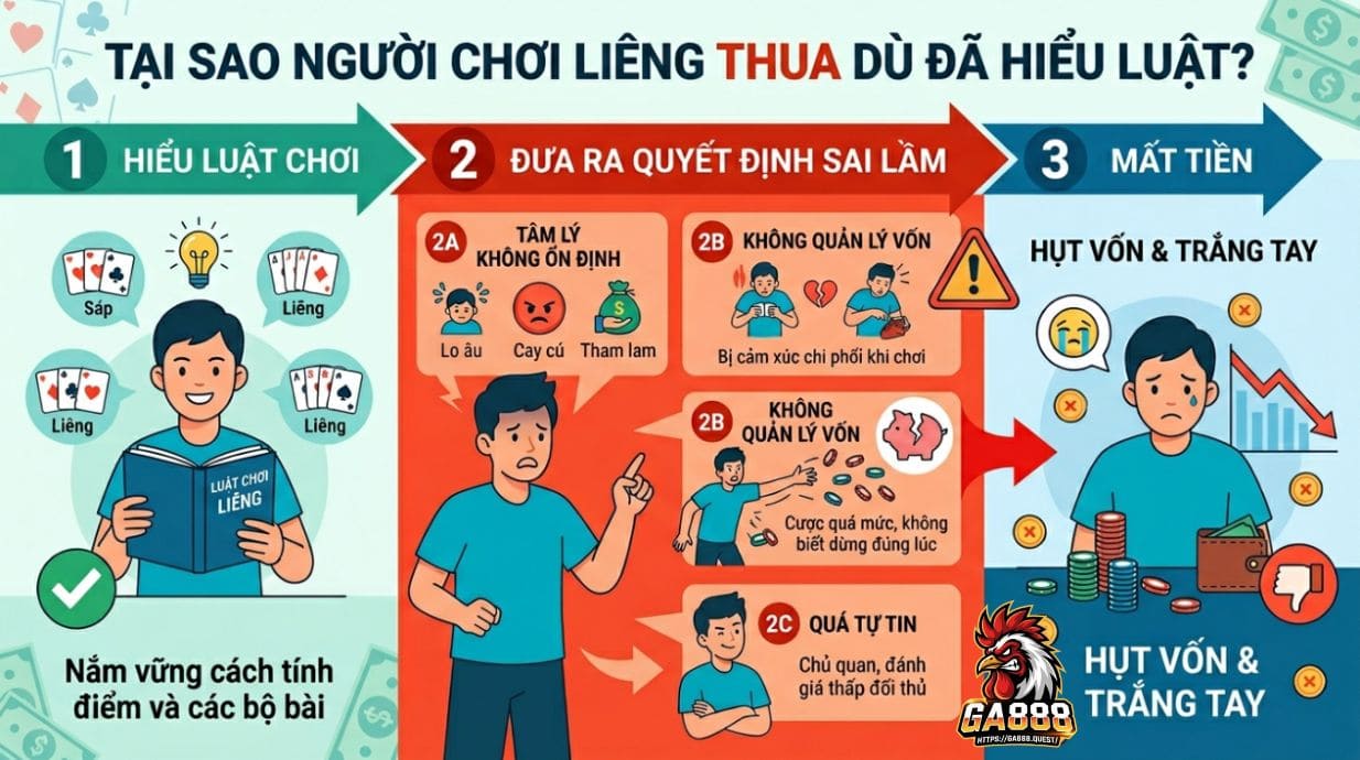 Vì sao người chơi Liêng thua dù hiểu luật