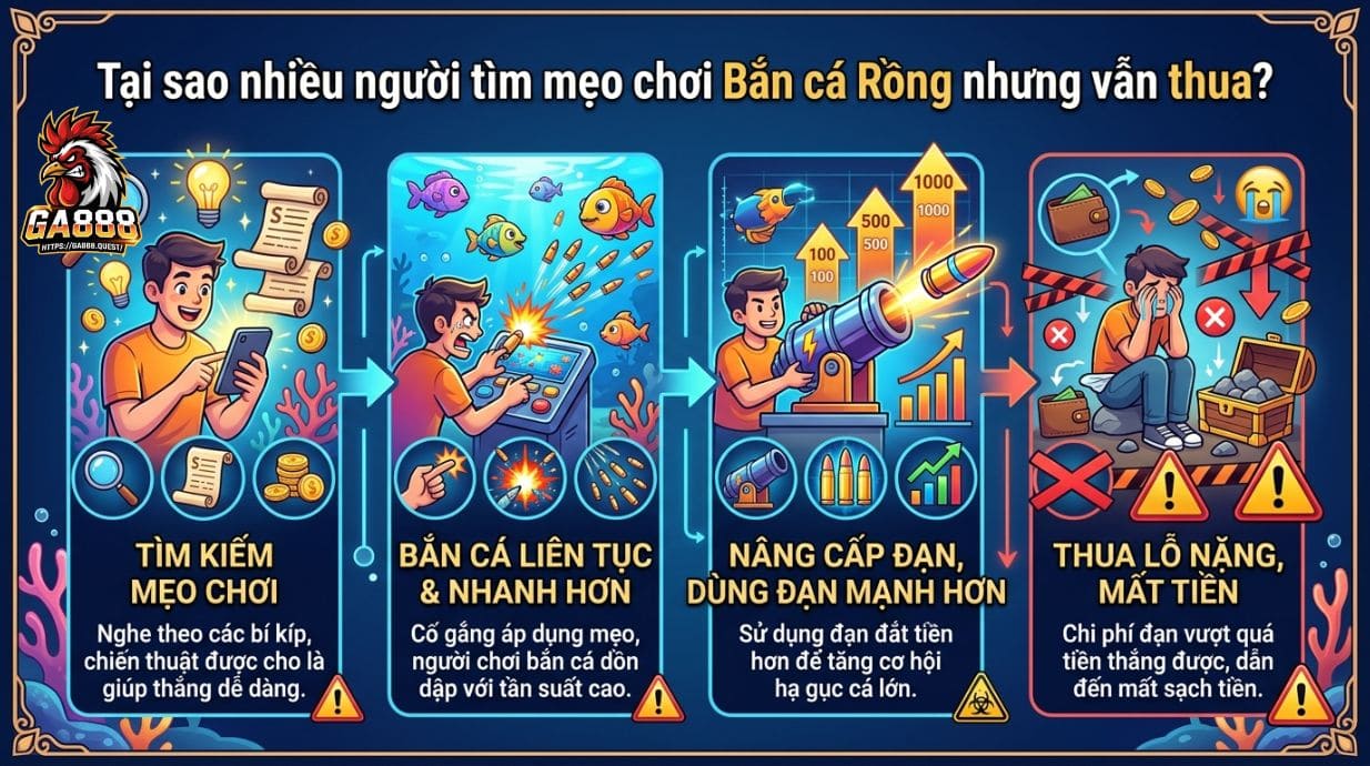 Vì sao nhiều người tìm mẹo chơi Bắn Cá Long Vương nhưng vẫn thua?