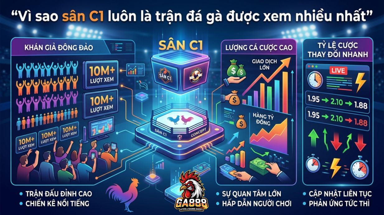 Vì sao sân C1 luôn là trận đá gà được xem nhiều nhất