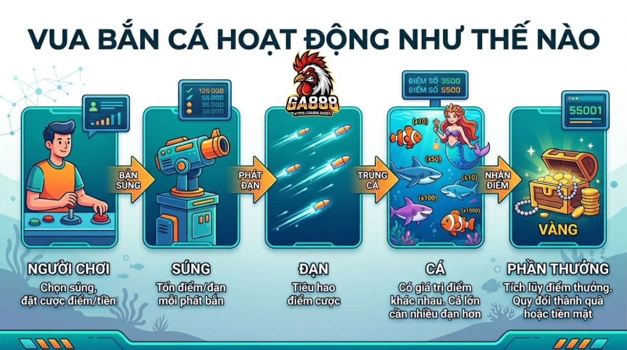 Vua Bắn Cá hoạt động như thế nào?