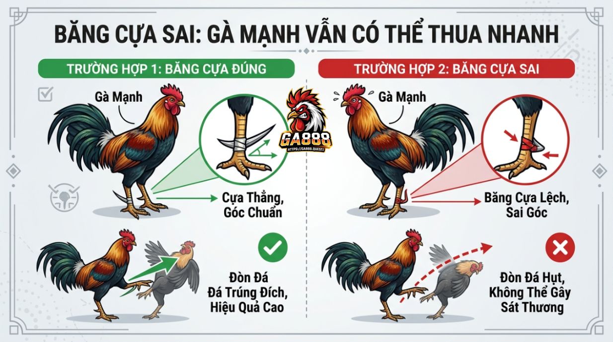 Băng Cựa Sai: Gà Mạnh Vẫn Có Thể Thua Nhanh