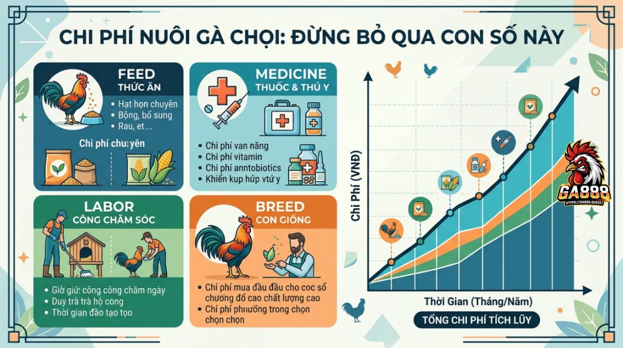 Chi Phí Nuôi Gà Đá Cựa Sắt: Đừng Bỏ Qua Con Số Này