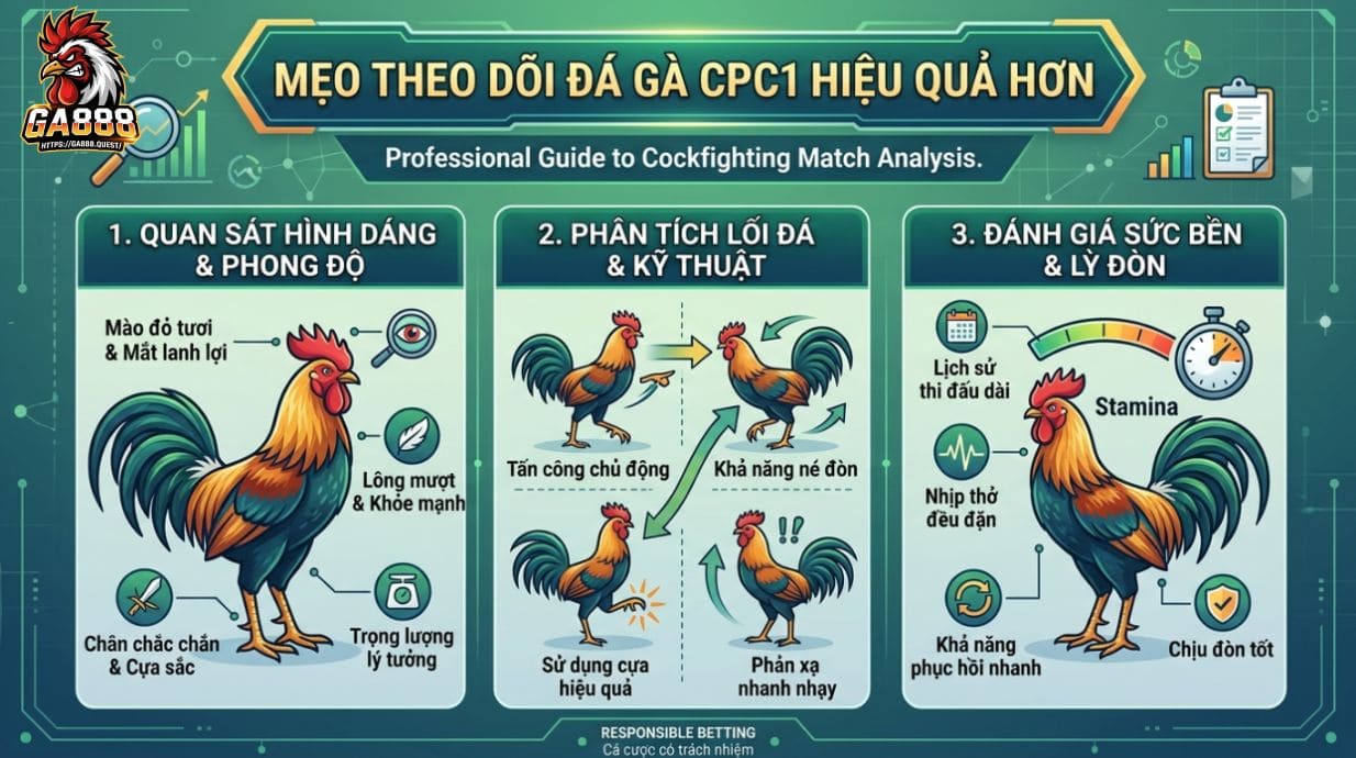Mẹo Theo Dõi Đá Gà CPC1 Hiệu Quả Hơn
