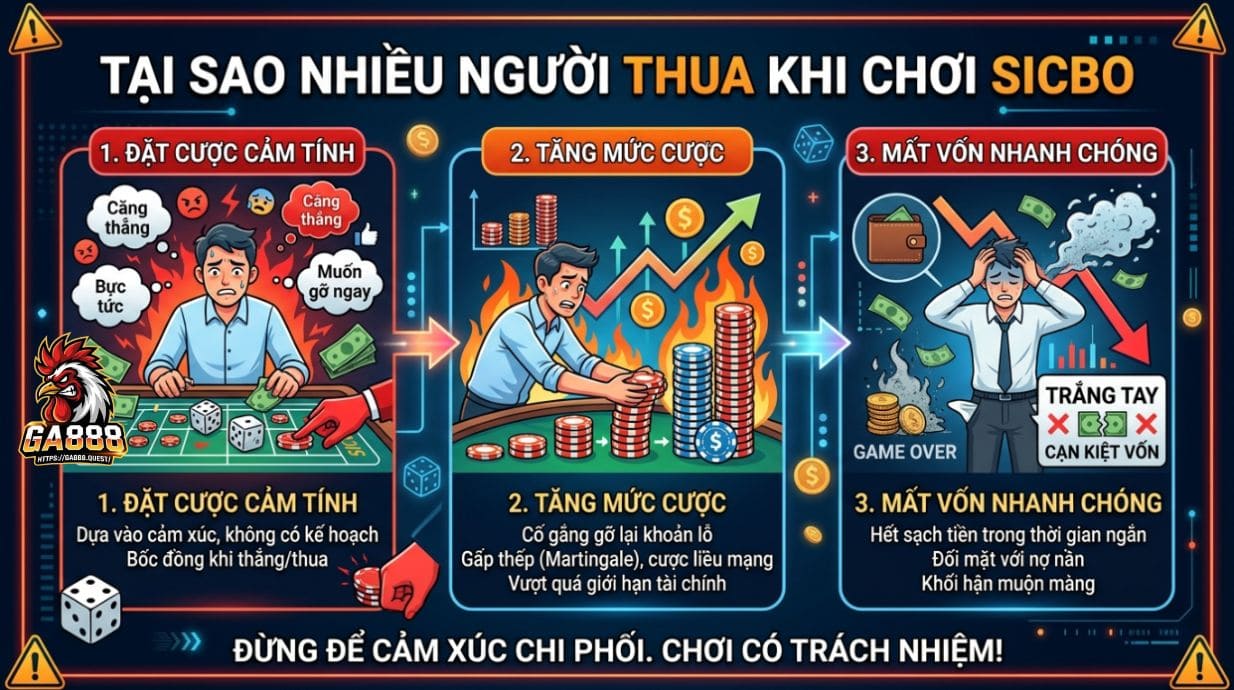 Vì sao nhiều người thua khi chơi Sicbo