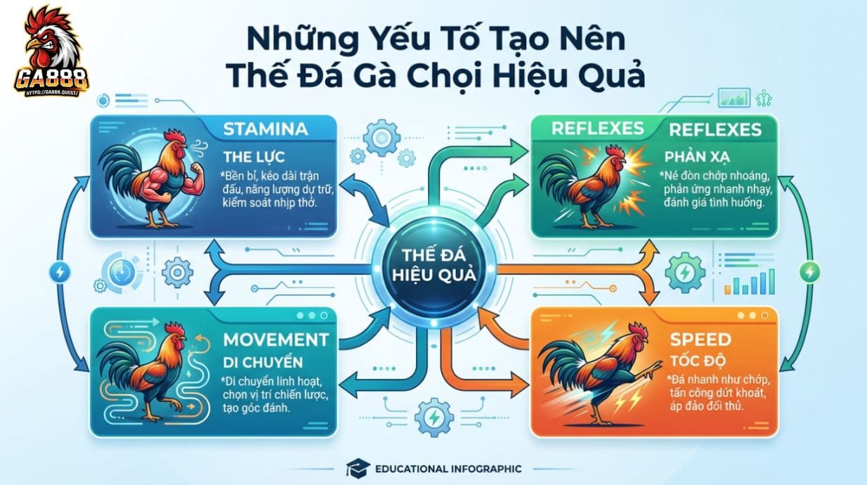 Những Yếu Tố Tạo Nên Thế Đá Gà Chọi Hiệu Quả