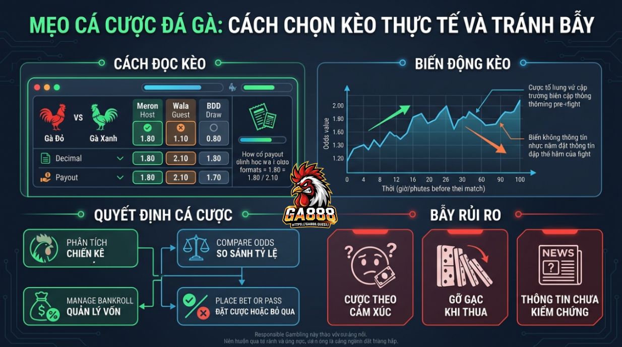 Mẹo Cược Đá Gà Cựa Dao: Cách Chọn Kèo Thực Chiến Và Tránh Bẫy