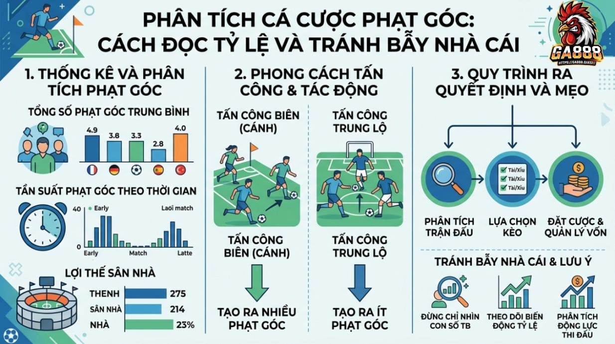 Soi kèo phạt góc: Cách đọc kèo và tránh bẫy nhà cái